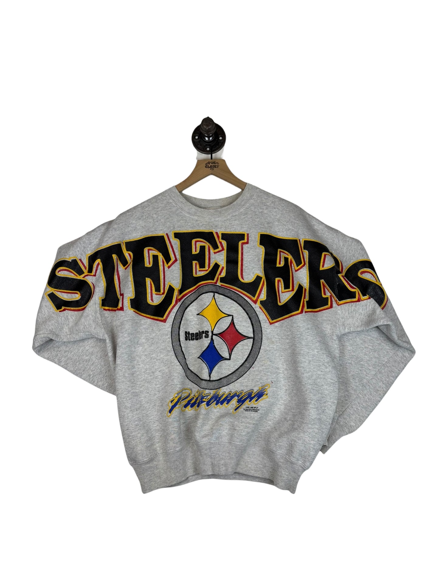 (M/L) 1995 Steelers Spell Out Crewneck