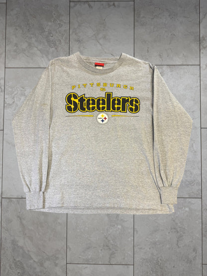 (S) Vintage Y2K Steelers NFL Long Sleeve Shirt