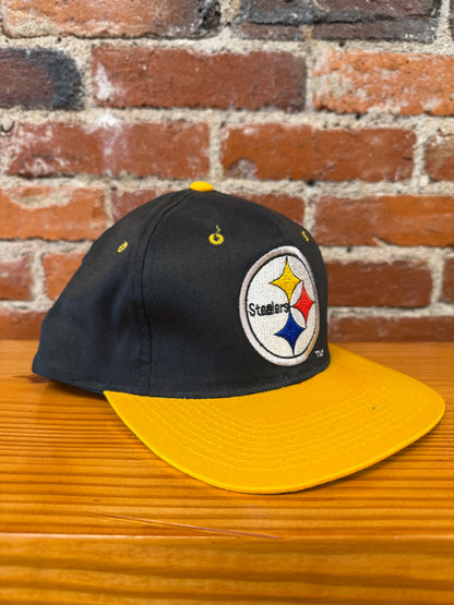 Vintage Steelers Embroidered Logo Snapback Hat (Brand New)