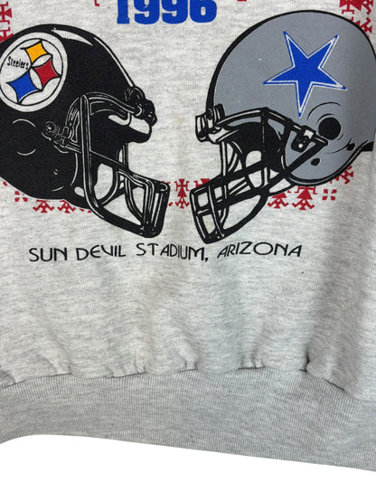 (XL) Boxy 1996 Steelers Vs Cowbows SB XXX Crewneck