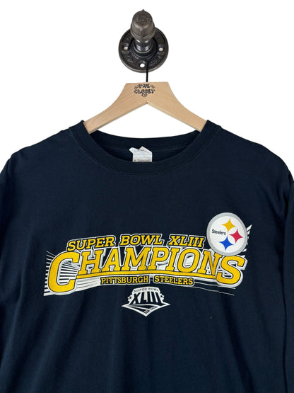 (S) 2009 Steelers Super Bowl XLIII Champs Long Sleeve