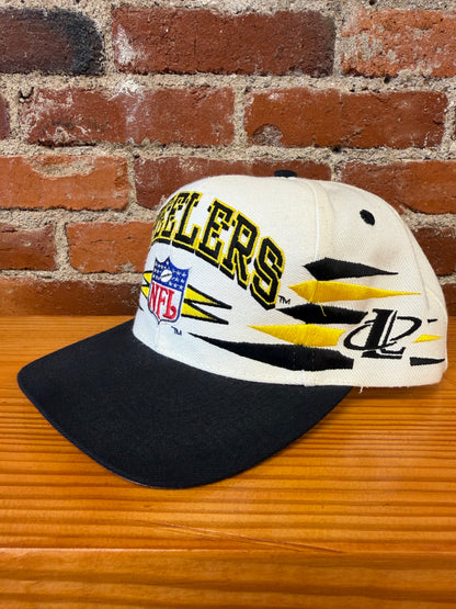 Vintage Steelers Diamond Cut Logo Athletic Snapback Hat