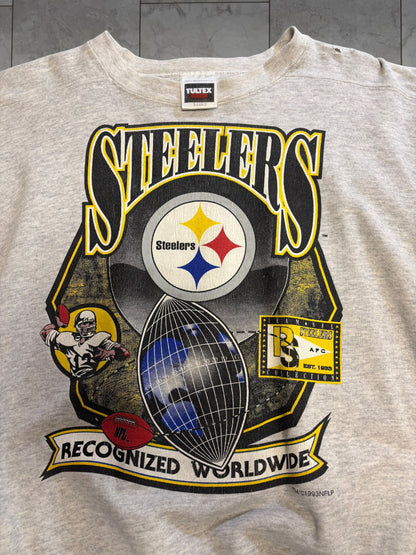 (XL) 1993 Steelers Recognized Worldwide Crewneck