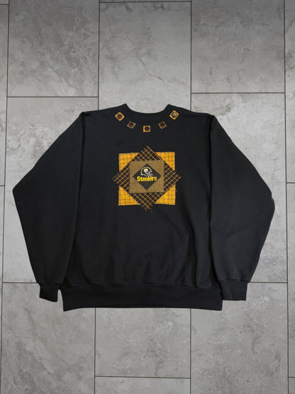 (XL) Vintage Y2K Steelers Custom Fall Crewneck