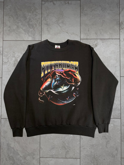 (XL) Vintage 90's Penguins Reach Out Graphic Crewneck