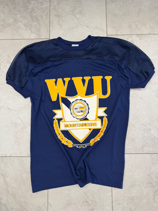 (M) Vintage 90’s West Virginia University Jersey Style Shirt