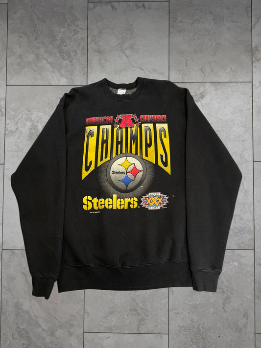 (XL) 1995 Steelers AFC Champs Salem Crewneck