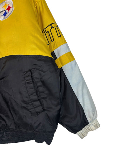 (M) Vintage Steelers Sport One Full Zip Puffer Jacket