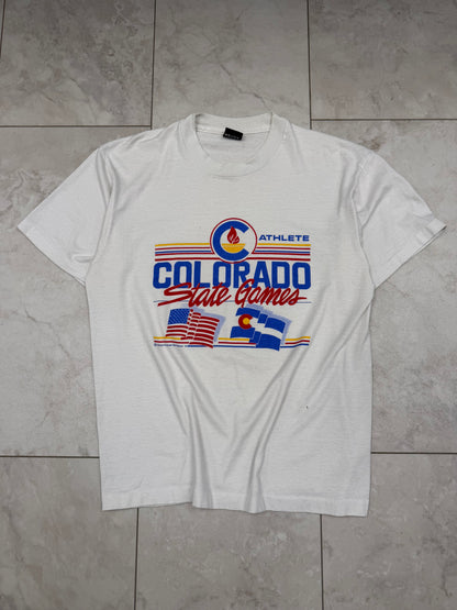 (L) 1991 Colorado State Games Graphic Tee