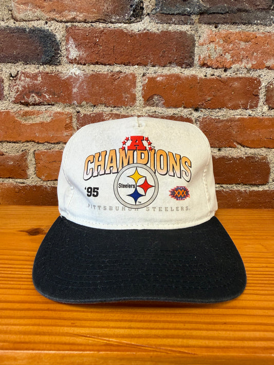 1995 Steelers AFC Champs New Era Snapback Hat