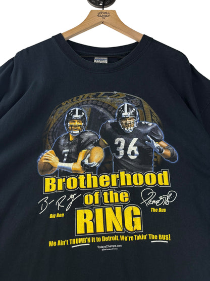 (XXL) 2006 Steelers Brotherhood of the Ring Tee