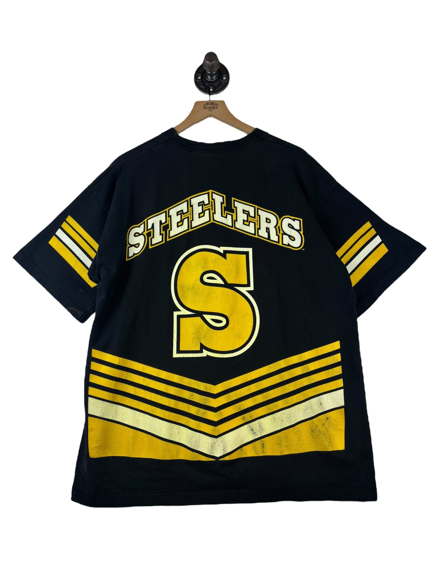 (XL) 1995 Steelers Big Graphic Double Sided Tee