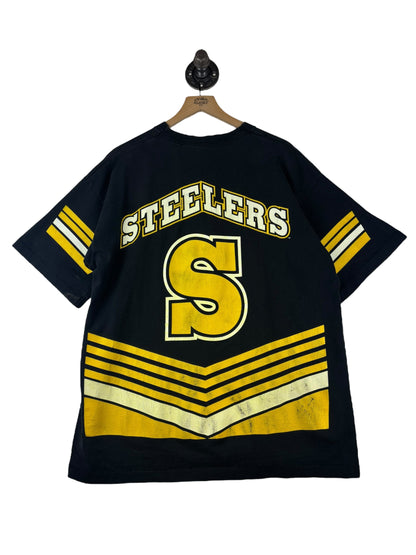 (XL) 1995 Steelers Big Graphic Double Sided Tee