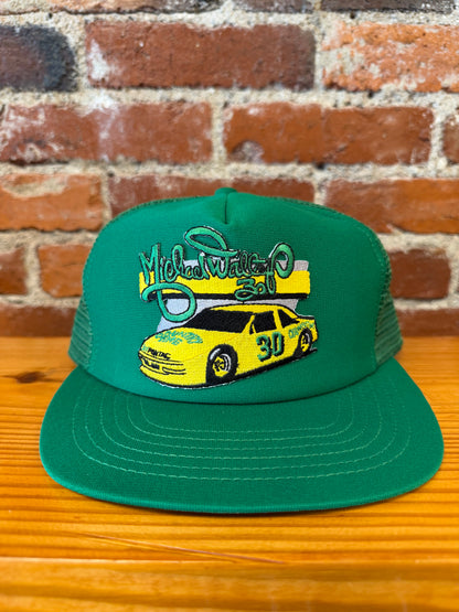 Vintage Nascar Michael Walter 30 Racing Team Trucker Hat - NEW
