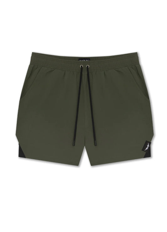 Manic Green Performance Shorts (With Liner)