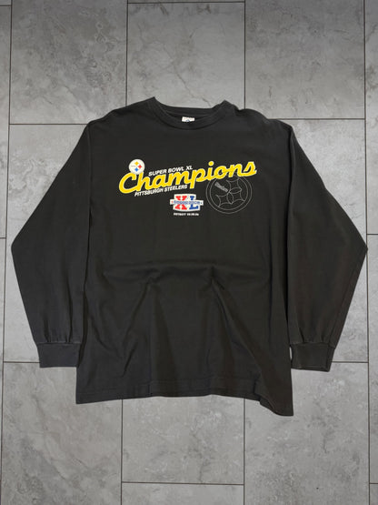 (XL) 2006 Steelers Superbowl XL Champions Long Sleeve Shirt
