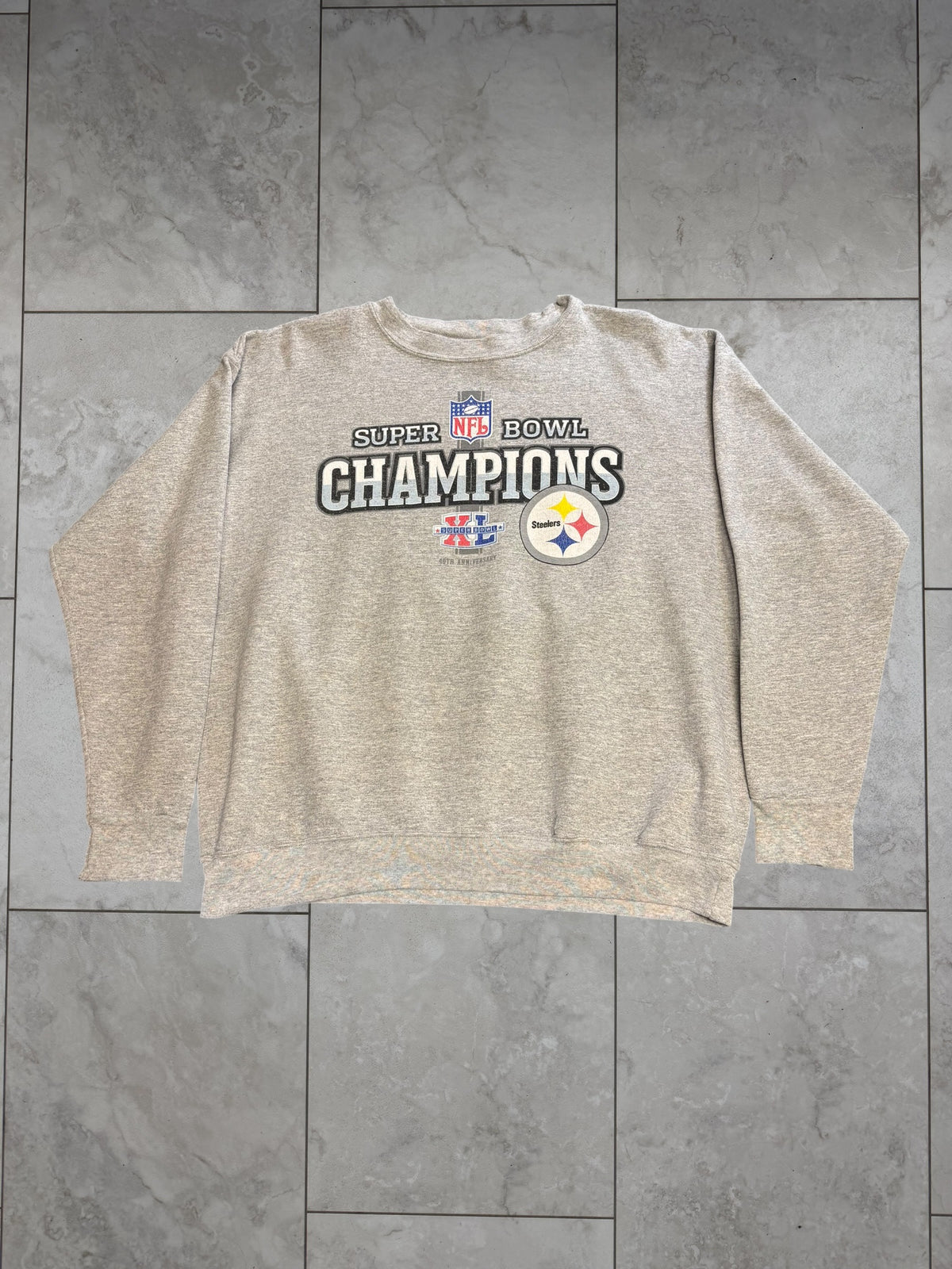 (L/XL) 2006 Steelers Superbowl XL Champs Crewneck