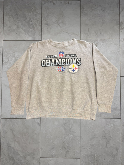 (L/XL) 2006 Steelers Superbowl XL Champs Crewneck
