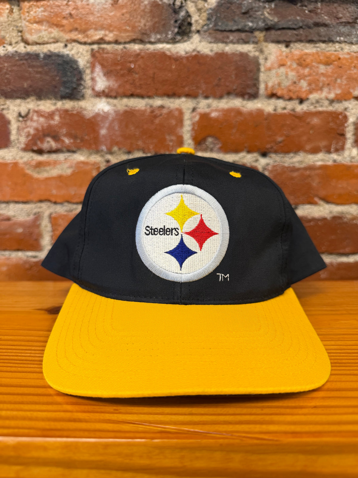 Vintage Steelers Big Logo Eastport Snapback Hat (Brand New)