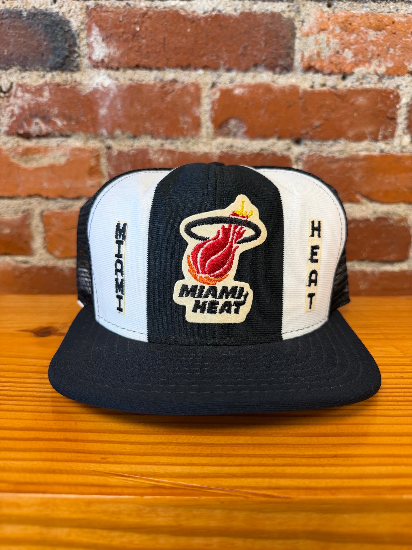 Vintage Miami Heat AJD Lucky Stripes Trucker Hat - NEW