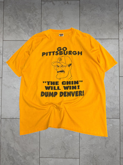 (XL) Vintage 90's Steelers "The Chin Will Win!" Graphic Tee