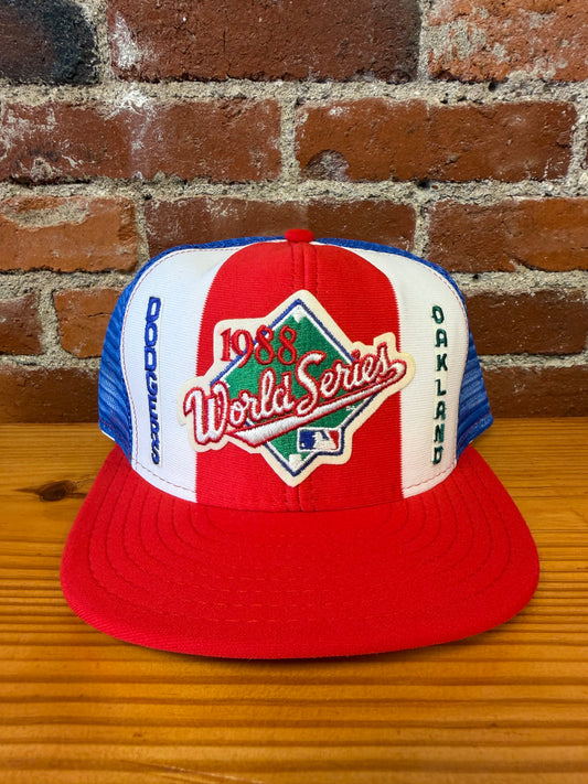 1988 MLB World Series  AJD Lucky Stripes Trucker Hat - NEW