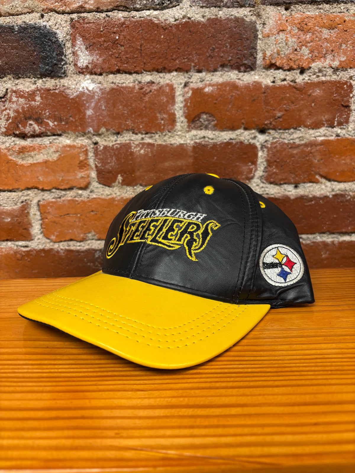 Vintage Steelers Leather Hat