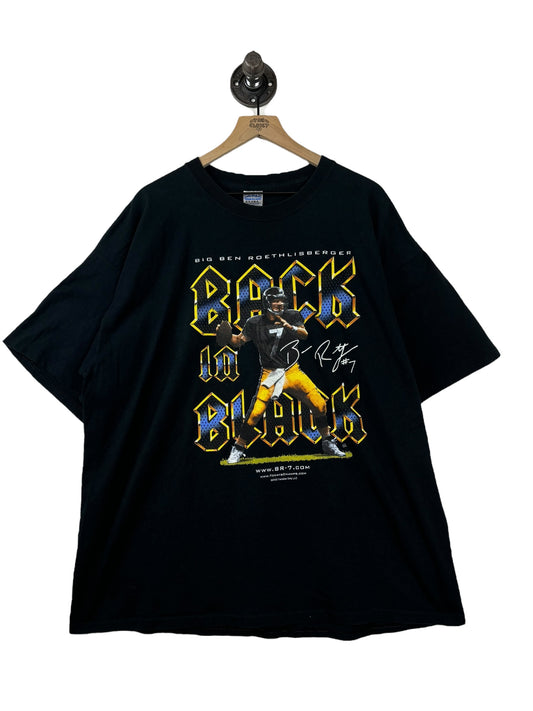 (XXL) 2005 Steelers Big Ben Back in Black Tee