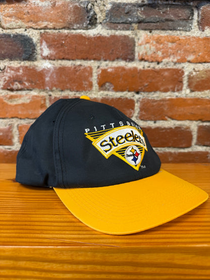Vintage Steelers Embroidered Triangle Logo Snapback Hat (Brand New)