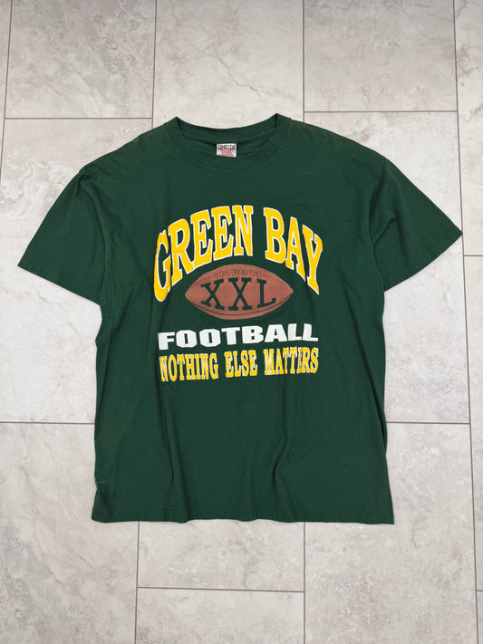 (XL) Vintage 90’s Green Bay Packers Puff-print Graphic Tee