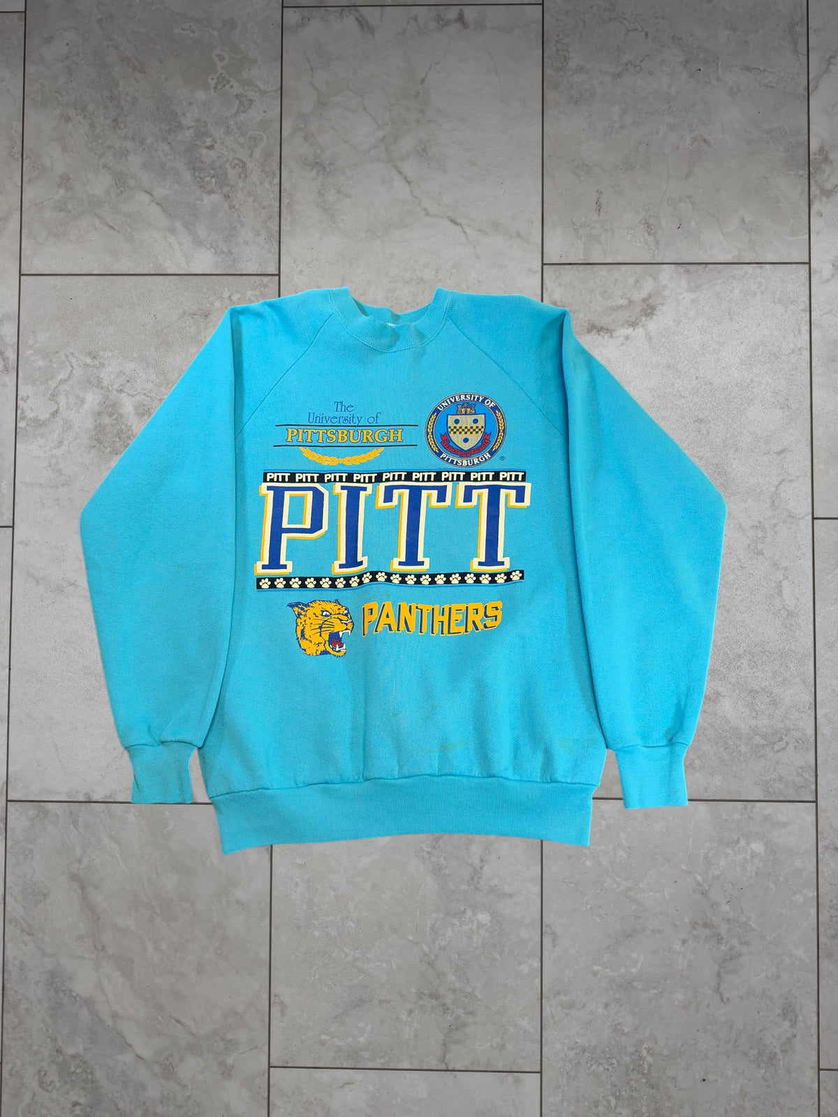 (L) Vintage 90's University of Pittsburgh Graphic Crewneck