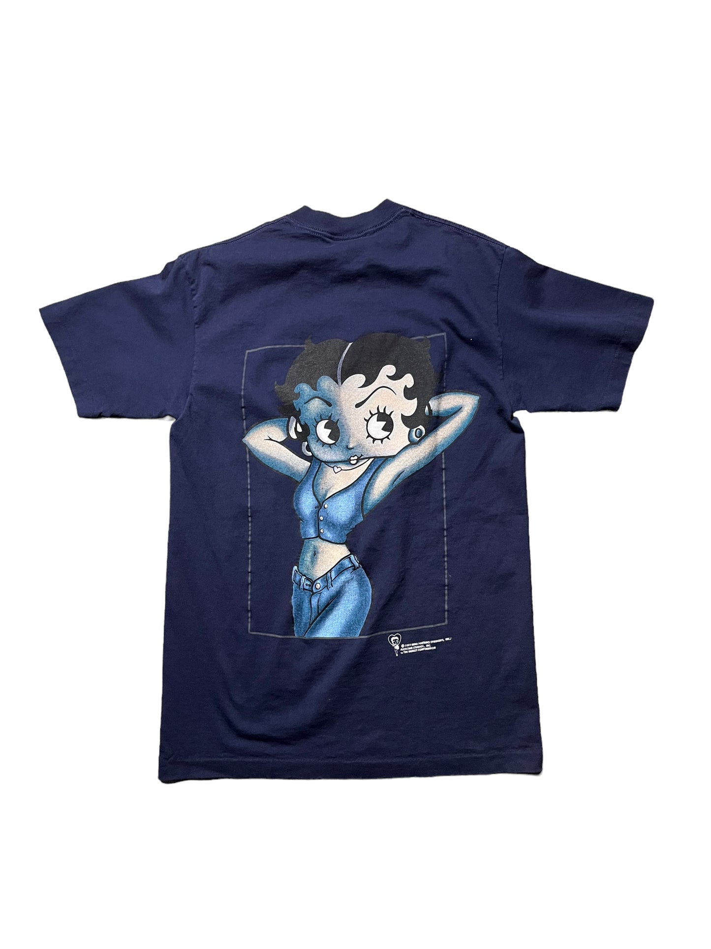 (M) 1997 Betty Boop Wear Tommy Hilfiger Style Double Sided Tee