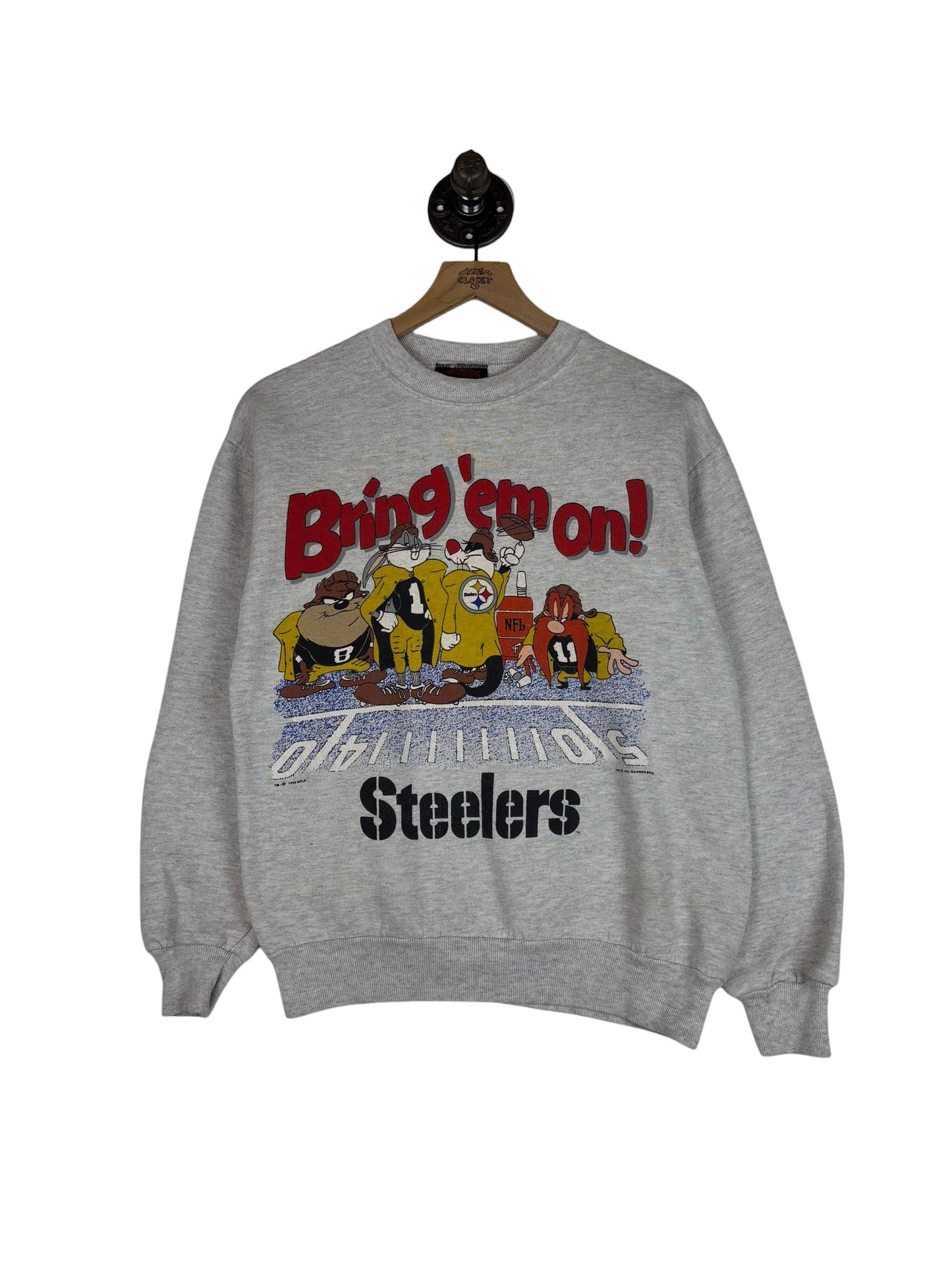(S) 1993 Steelers x Looney Tunes Crewneck