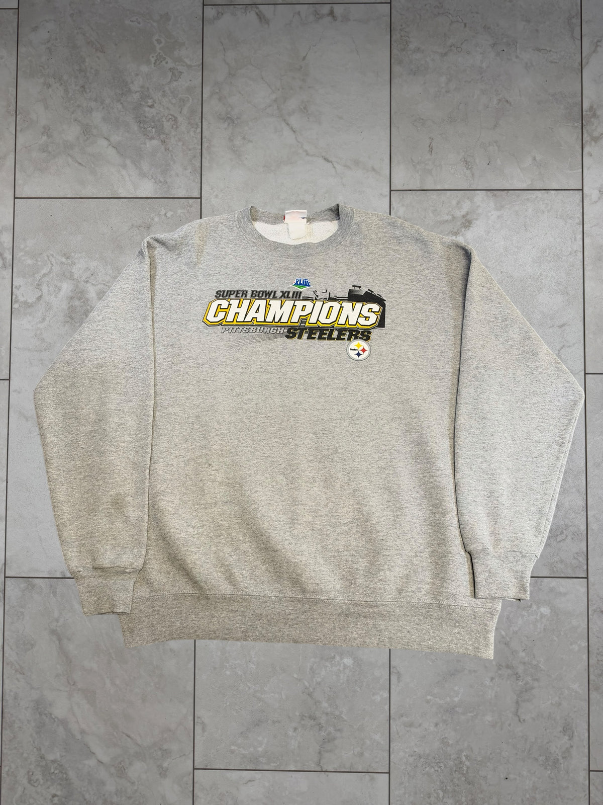 (XL) 2009 Steelers Superbowl XLIII Champs Crewneck