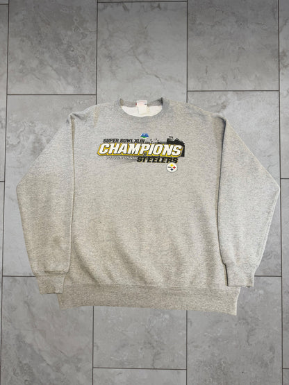 (XL) 2009 Steelers Superbowl XLIII Champs Crewneck
