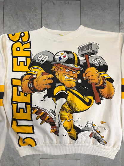 (L) 1988 Steelers Jack Davis Graphic Crewneck