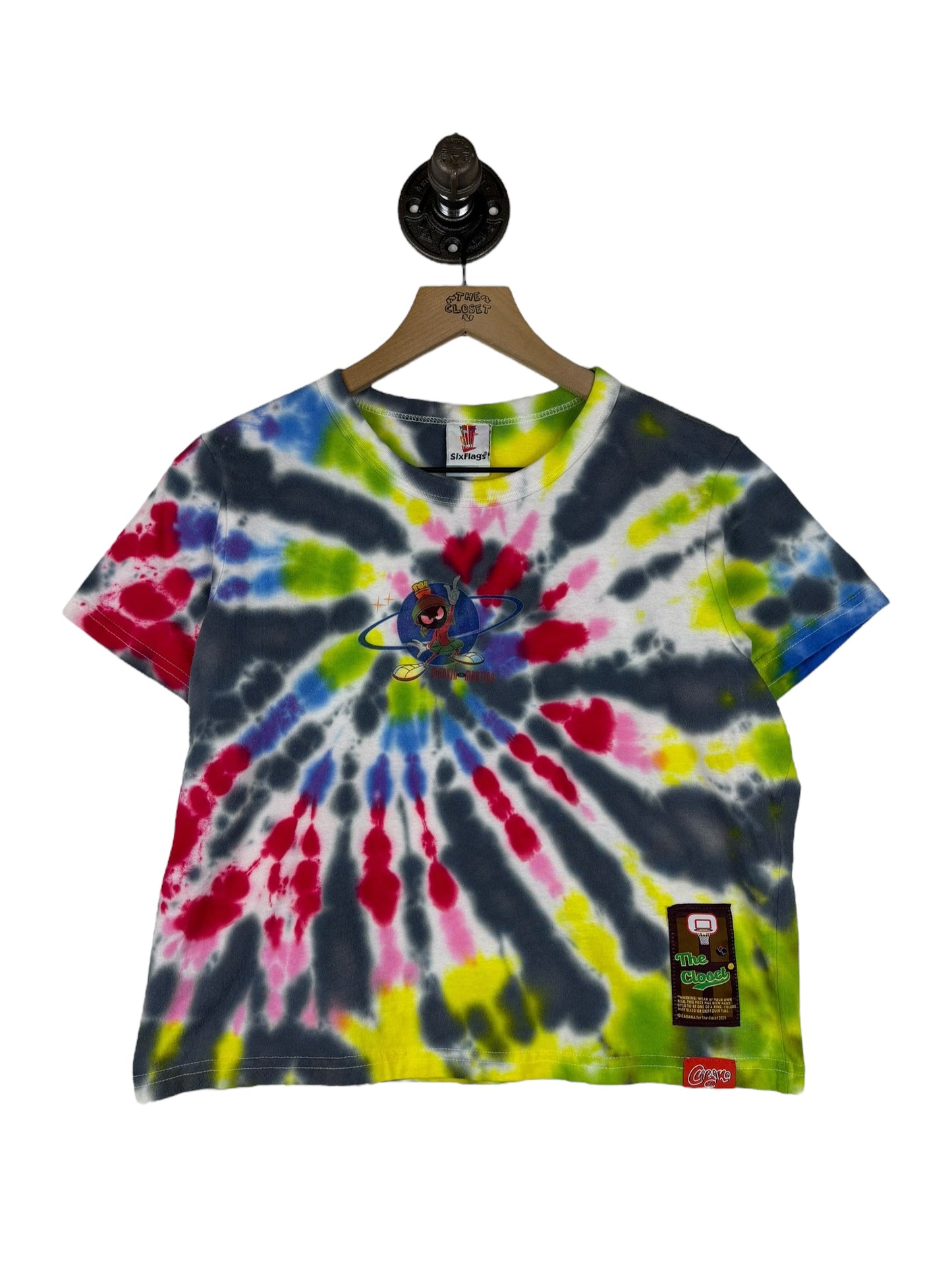 (S/M) Vintage Womens Marvin The Martian Tiedye Tee #38