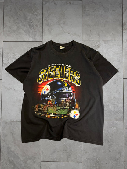 (XL) Vintage 90's Steelers Hemlet & City Graphic Tee