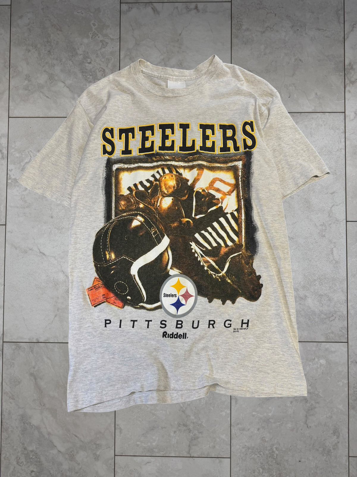 (S/M) 1998 Steelers Riddell Graphic Tee