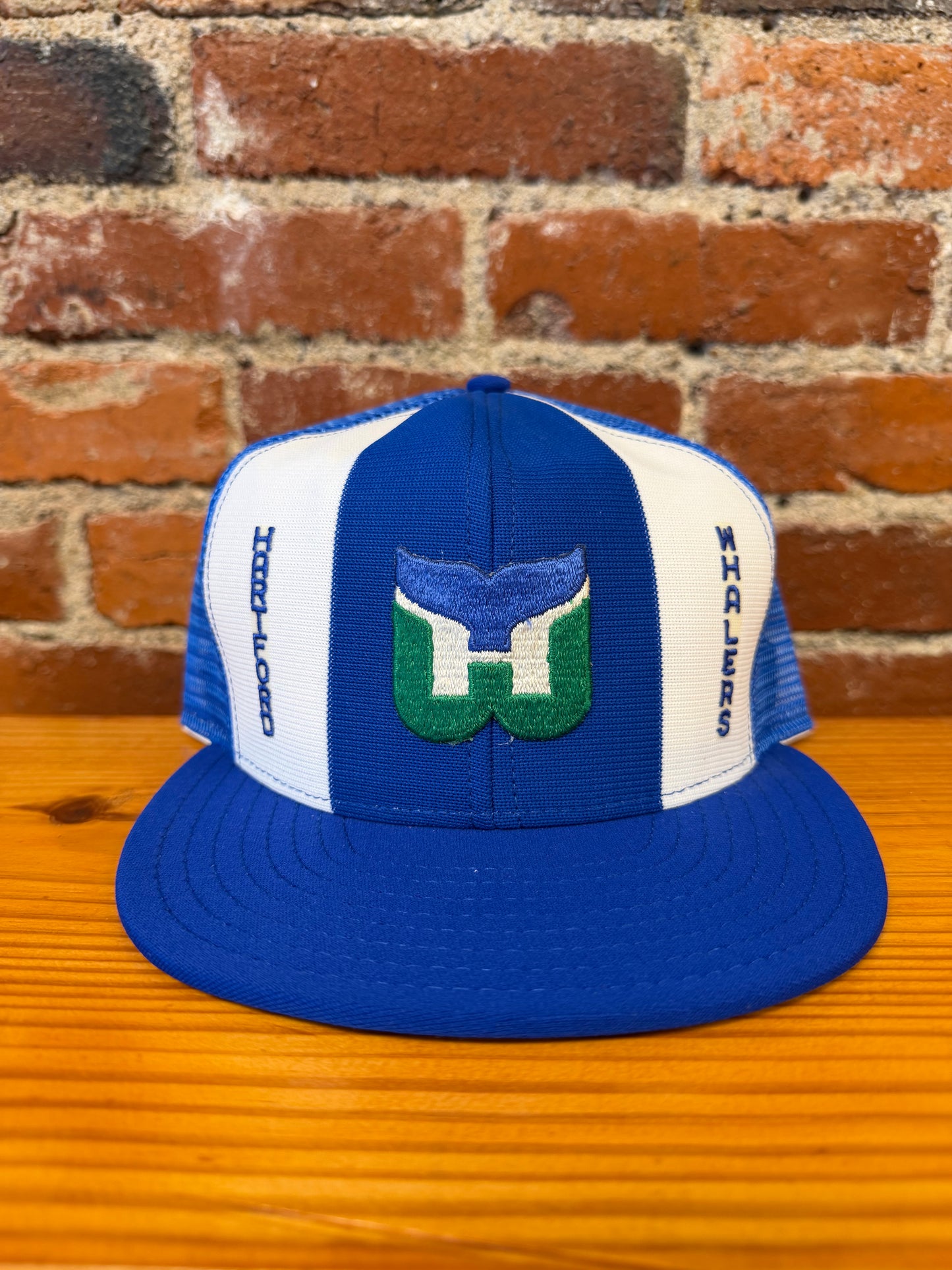 Vintage Hartford Whalers  AJD Lucky Stripes Trucker Hat - NEW