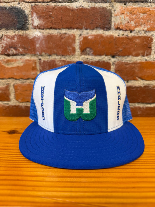 Vintage Hartford Whalers  AJD Lucky Stripes Trucker Hat - NEW