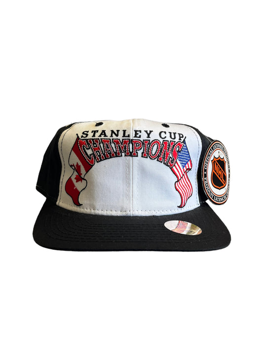 Vintage Stanley Cup Champions Blank Snapback Hat Brand New