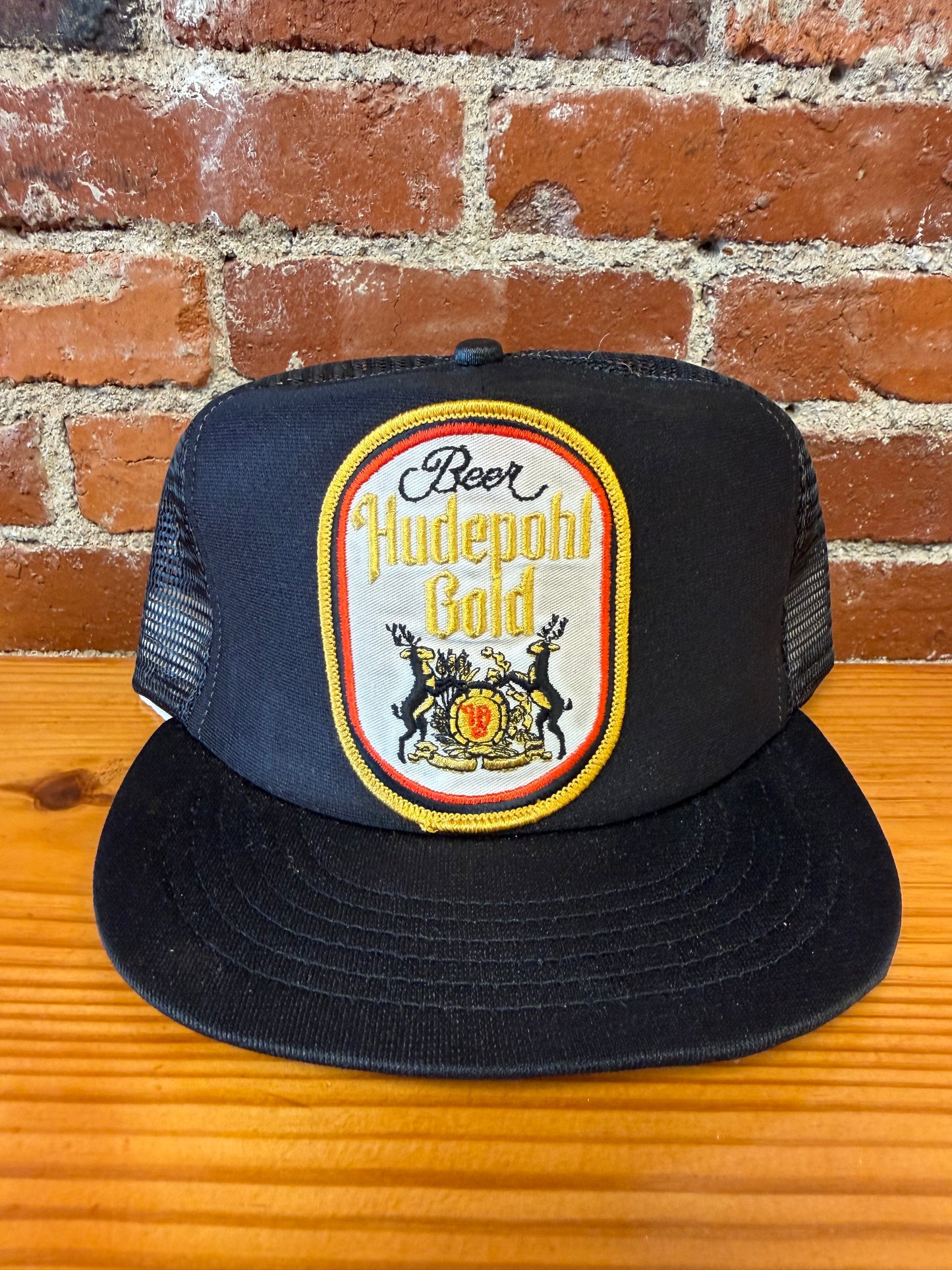 Vintage Hudepohl Gold Beer Trucker Hat - NEW