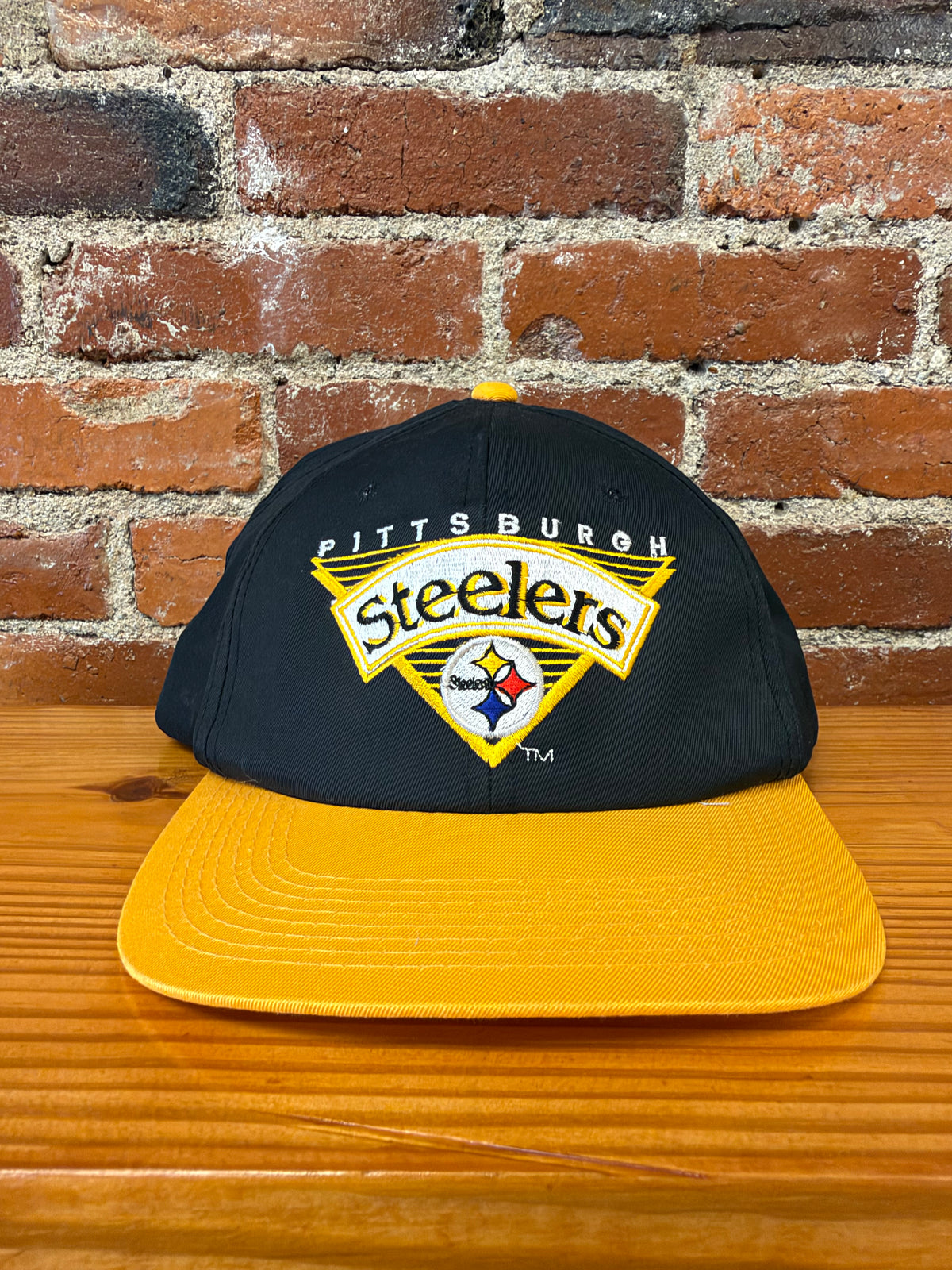 Vintage Steelers Embroidered Triangle Logo Snapback Hat (Brand New)
