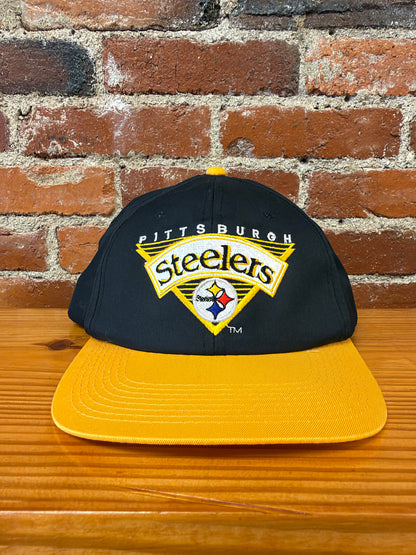 Vintage Steelers Embroidered Triangle Logo Snapback Hat (Brand New)