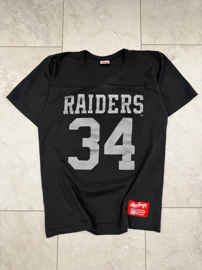 (S/M) Vintage 80’s Rawlings Raiders #34 Jersey
