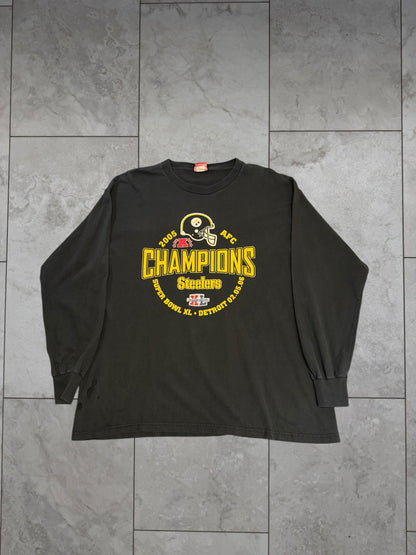 (XL) 2005 Steelers AFC Champs Longsleeve Shirt
