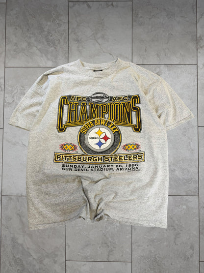 (XL) 1995 Steelers AFC Champions Signal Tee