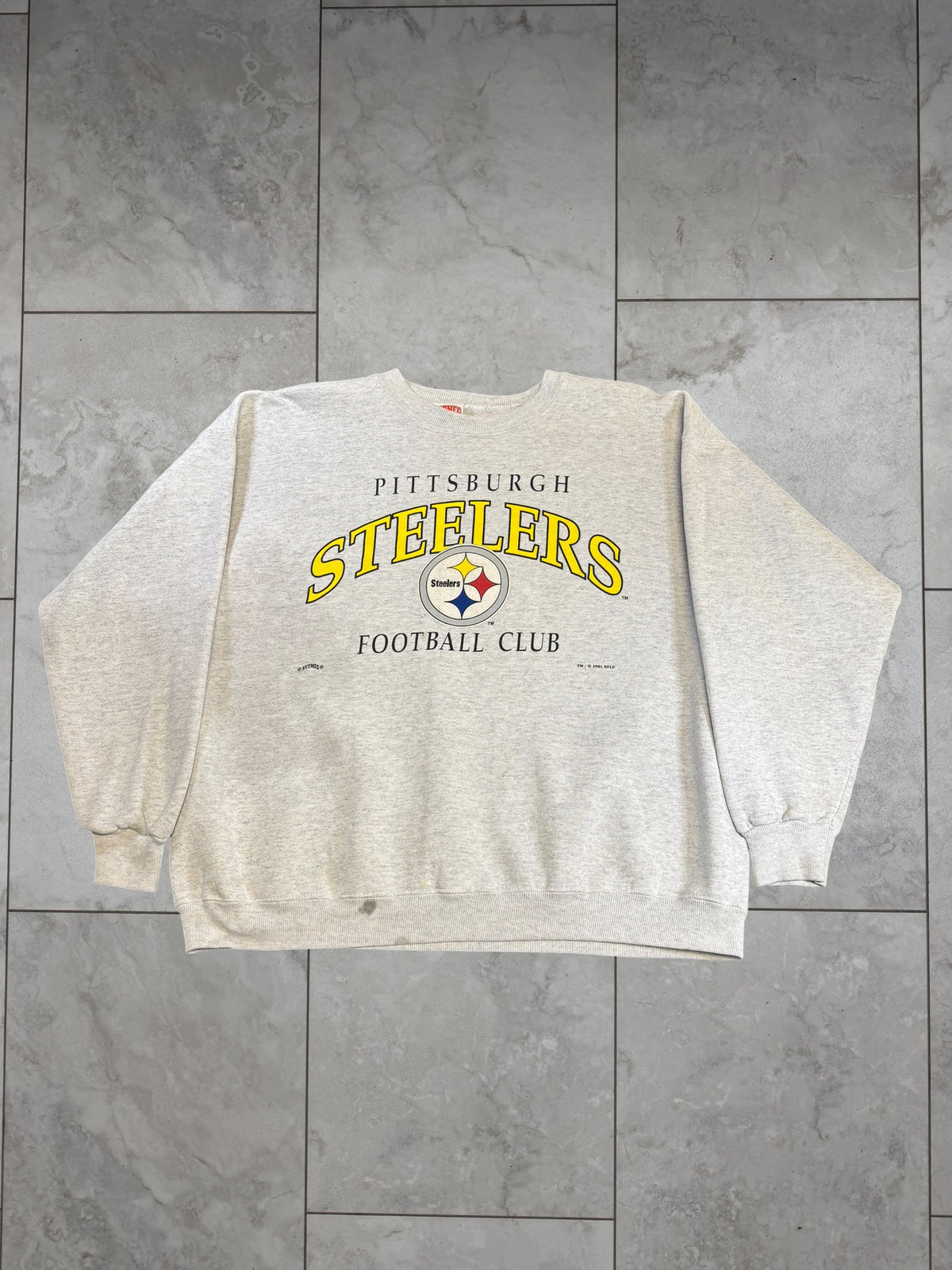 (XL) 1995 Steelers Football Club Nutmeg Graphic Crewneck