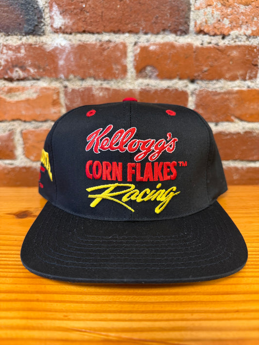 Vintage Kellogs Corn Flakes Racing Team Bobby Labonte Hat -NEW